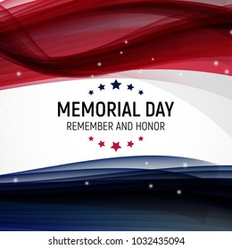 Memorial Day Background. Vector Illustration EPS10