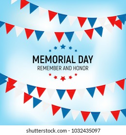 Memorial Day Background. Vector Illustration EPS10