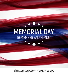 Memorial Day Background. Vector Illustration EPS10
