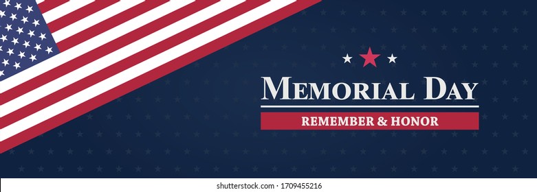 Memorial Day background vector illustration. Remember and honor concept