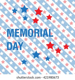 Memorial Day background. Vector illustration 