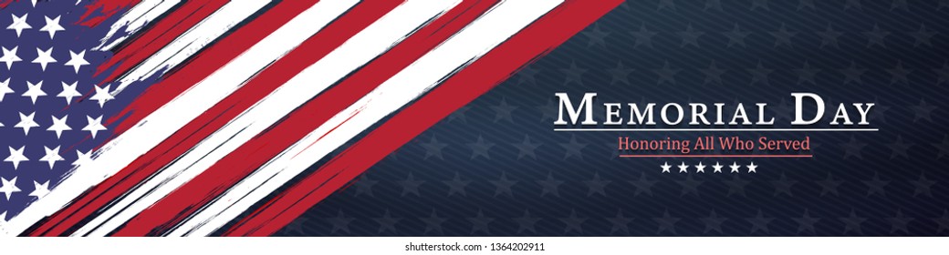 memorial day background,united states flag, with respect honor and gratitude posters, modern design vector illustration