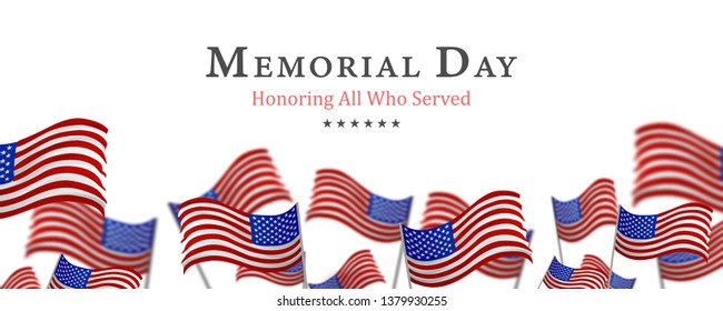 memorial day background,united states flag, with respect honor and gratitude posters, modern design vector illustration