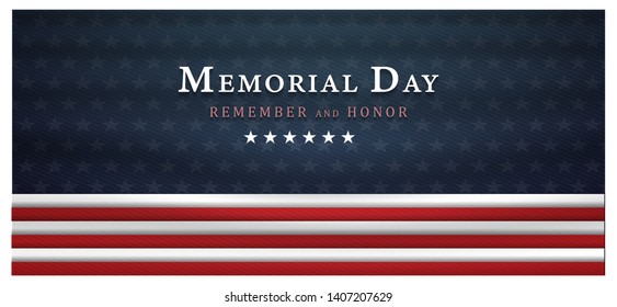 memorial day background,united states flag, with respect honor and gratitude posters, modern design vector illustration