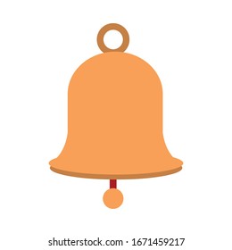 memorial day bell reminder honor american celebration vector illustration flat style icon