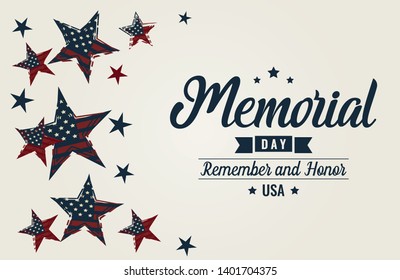 Memorial Day card or background. vector illustration.