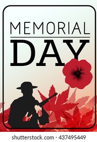 Memorial Day card in vector format.