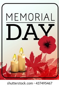 Memorial Day card in vector format.