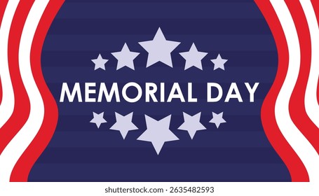 Memorial Day Celebration Stars, Stripes, and Remembrance