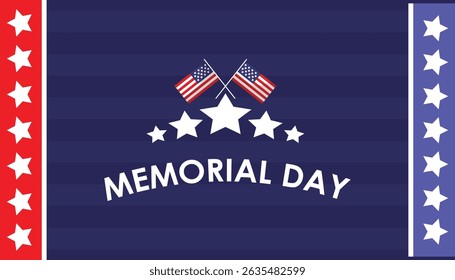 Memorial Day Celebration Stars, Stripes, and Remembrance