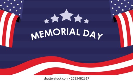 Memorial Day Celebration Stars, Stripes, and Remembrance
