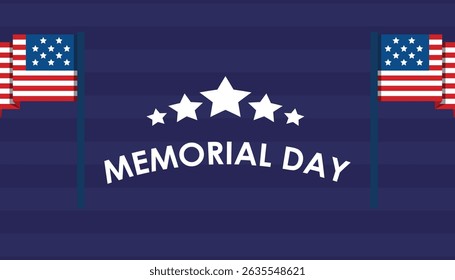 Memorial Day Celebration Stars, Stripes, and Remembrance