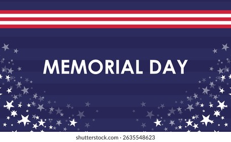 Memorial Day Celebration Stars, Stripes, and Remembrance