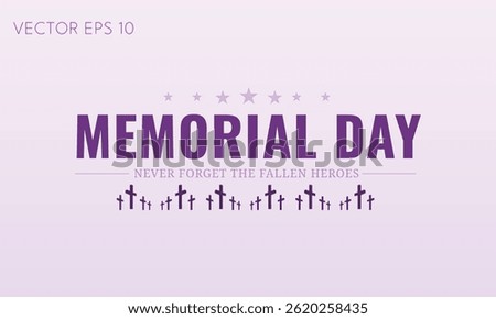 Memorial Day Crosses Never Forget Fallen Heroes