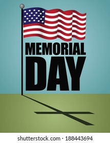 Memorial Day design. EPS 10 vector, grouped for easy editing. No open shapes or paths.