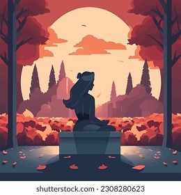 Memorial Day Design. Honoring All Who Served. Vector Illustration 6