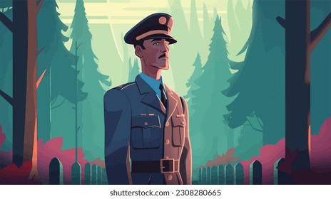 Memorial Day Design. Honoring All Who Served. Vector Illustration 72