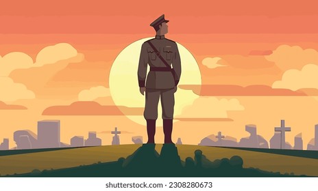 Memorial Day Design. Honoring All Who Served. Vector Illustration 69
