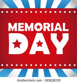 Memorial Day design, vector illustration