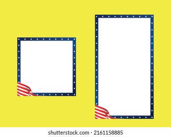 Memorial Day frames for social network