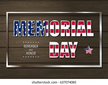 Memorial Day  greeting card