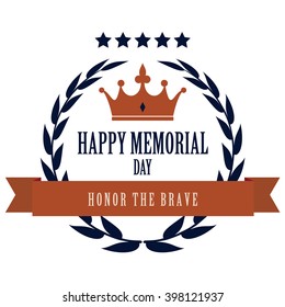 Memorial Day greeting card ,badge and labels.