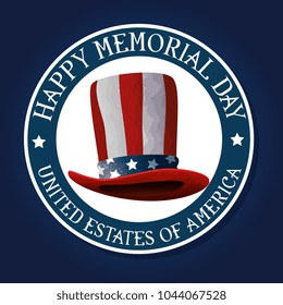 memorial day with hat usa