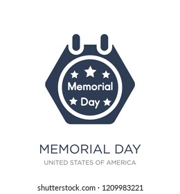Memorial Day icon. Trendy flat vector Memorial Day icon on white background from United States of America collection, vector illustration can be use for web and mobile, eps10