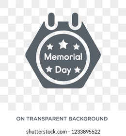 Memorial Day Icon. Trendy Flat Vector Memorial Day Icon On Transparent Background From United States Of America Collection. 