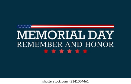 Memorial Day is observed each year in May. it is a federal holiday in the United States for honoring and mourning the military personnel who have died in the performance of their military duties.