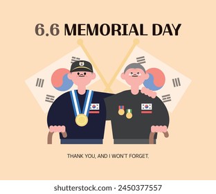 Gedenktag, Patriotic Veterans Month Soldiers Illustration