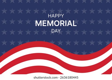 Memorial Day poster, background. Remember and honor.