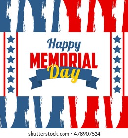 Memorial day poster template