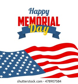Memorial day poster template