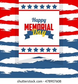 Memorial day poster template