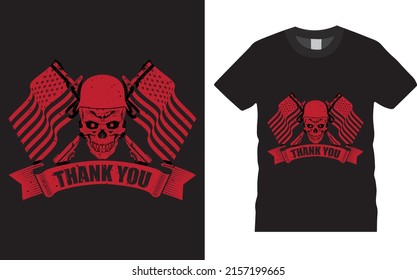Memorial Day proud U.S. military premium vector t shirt design. Thank you. Fully editable vector graphic and print ready file. military soldier hero. suitable for t shirt, poster, any print item.