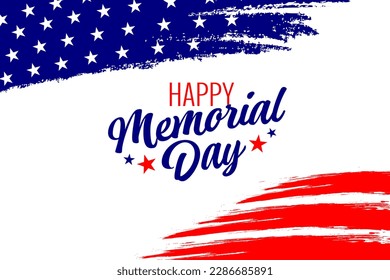 Memorial Day, remember and honer poster. Memorial day celebretion. American national holiday template illustration.