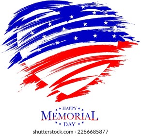 Memorial day, remember and honer symbol. Memorial day celebretion. American national holiday. Illustration.