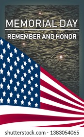 Memorial Day remember and honnor - card
