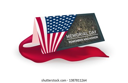 Memorial Day remember and honnor - card