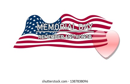 Memorial Day remember and honnor - card