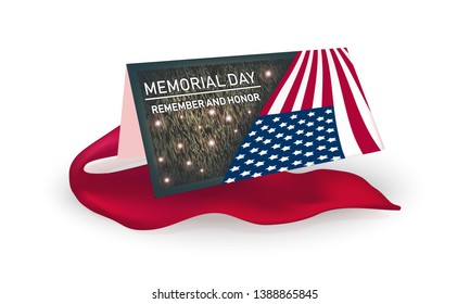  Memorial Day remember and honnor - card