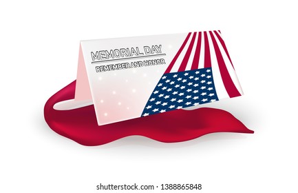  Memorial Day remember and honnor - card