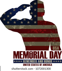 Memorial day. Remember and honor