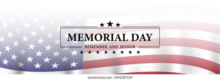 Memorial day, Remember and Honor background. American national holiday celebration. Vector illustration