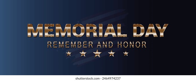 Gedenktag - Gedenken und Ehrenplakat. In: USA Memorial Day Celebration. In: American National Holiday.