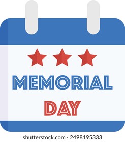 Memorial Day - Remember and Honor Poster. Usa memorial day celebration. American national holiday. Calendar icon	
