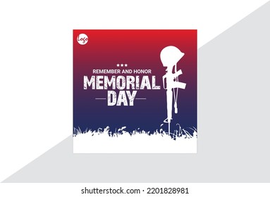 Memorial Day Remember And Honor Social Media Post