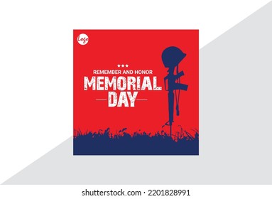 Memorial Day Remember And Honor Social Media Post