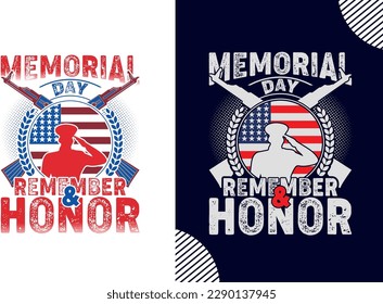 Memorial Day - Remember  Honor, memorial day t shirt design, t shirt design